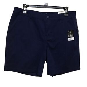St. John’s Bay Navy Bermuda Shorts 8 Secretly Slimming